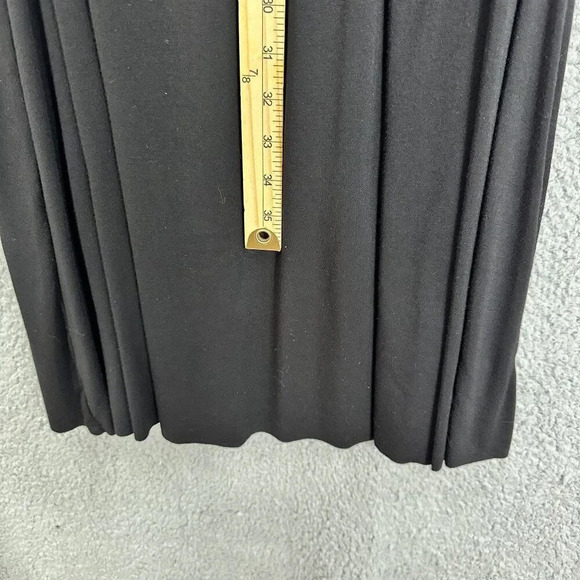 Gilli Dress womens XS black midi sleeveless gathered ruched drop waist flowy‎ - Picture 5 of 9